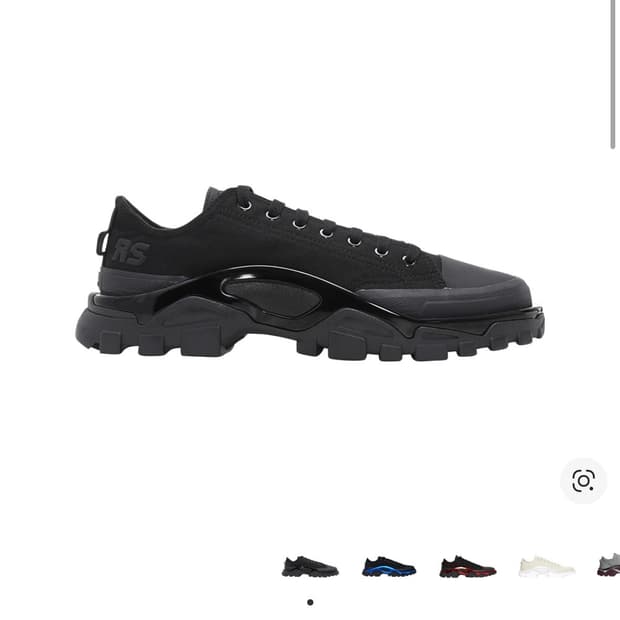 아디다스x라프시몬스 류러너 트리플 블랙