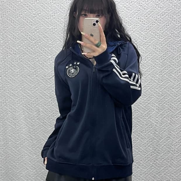 아디다스 올드스쿨 희귀 독일 국대 축구 져지 후드집업 105 C09987