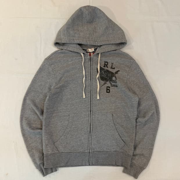 폴로 랄프로렌 데님앤서플라이 스컬 후드집업 그레이