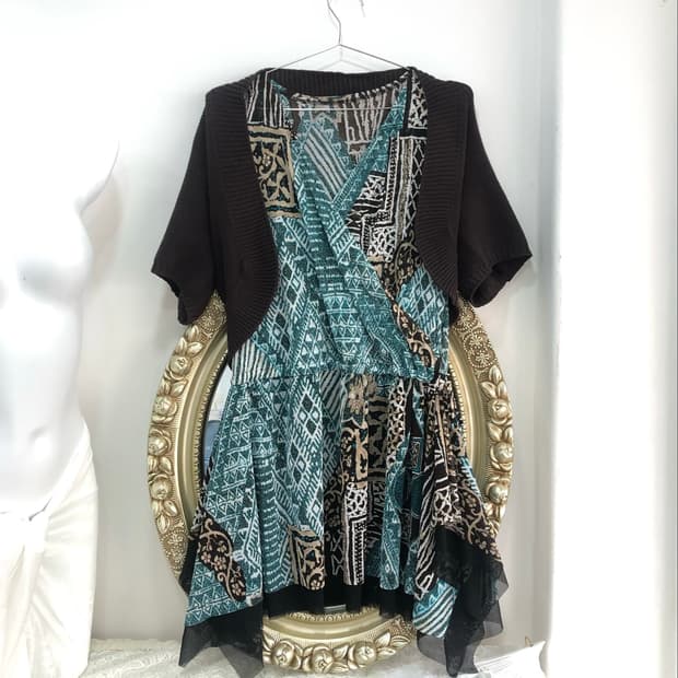 brown&teal ethnic fairy set