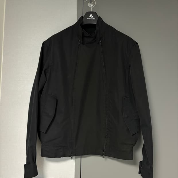 [M] DOUBLE ZIP HARRINGTON JACKET 블랙