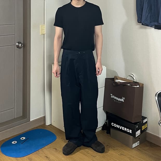 퍼렌 나일론 팬츠