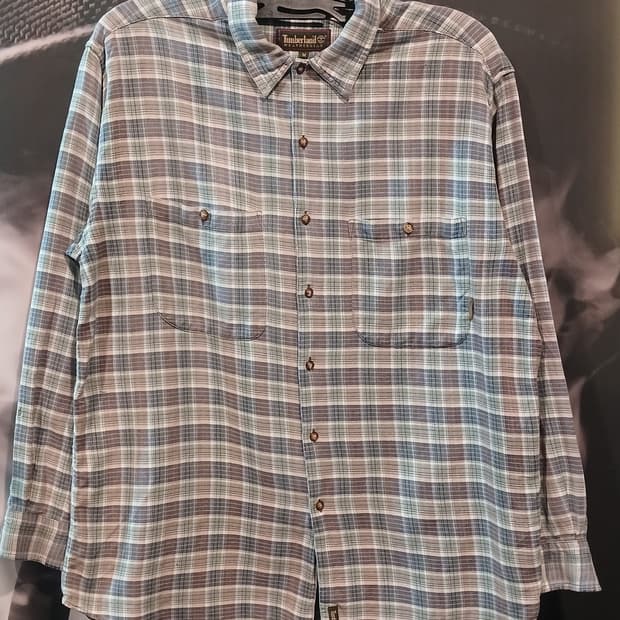 팀버랜드 체크 남방