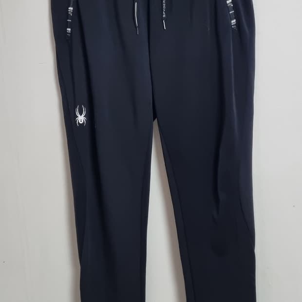 L ) 스파이더 블랙 트레이닝 트랙팬츠