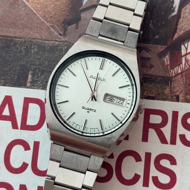 Seiko 세이코 ALBA Quartz Day-Date