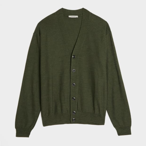 르메르 울 릴렉스드 트위스트 가디건 아이비 그린 (S)