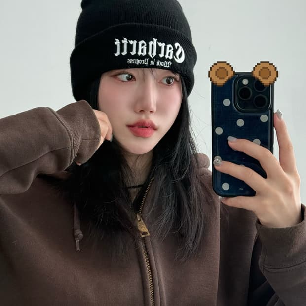 칼하트 wip onyx 비니