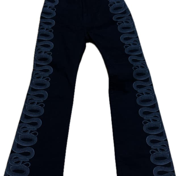 히스테릭글래머 스네이크 플레어진 28사이즈