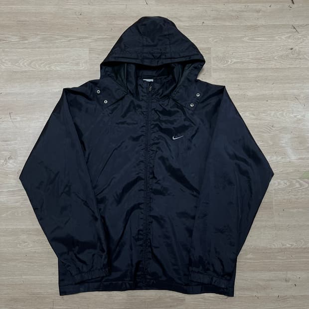 나이키 스우시 후드 바람막이 자켓 [블랙] M/95