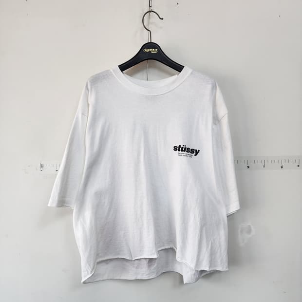 스투시 화이트 반팔 티셔츠