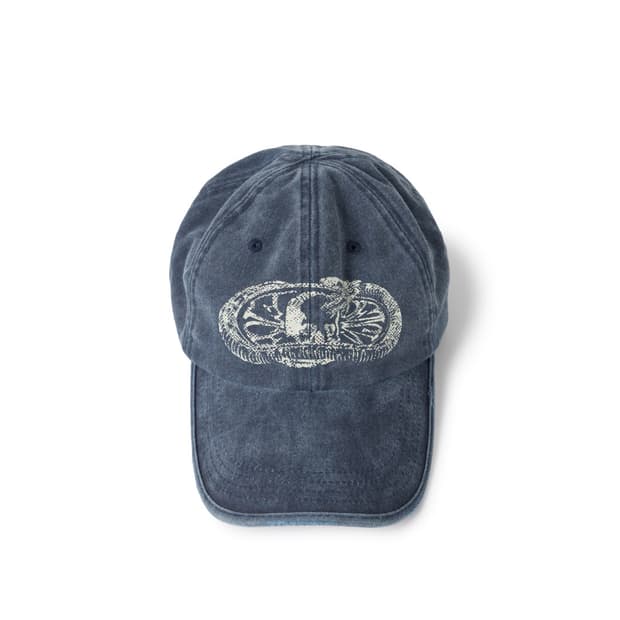 Etce SNAKE BONE WASHED CAP (BLUE) 볼캡