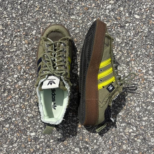 Adidas x Song for the Mute 캠퍼스 올리브 슈즈