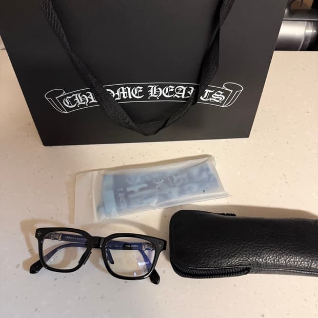 크롬하츠 콕스어커 안경 블랙 실버