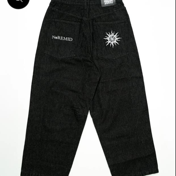 NOREMID RIGIT SUPER BAGGY DENIM – BLACK
