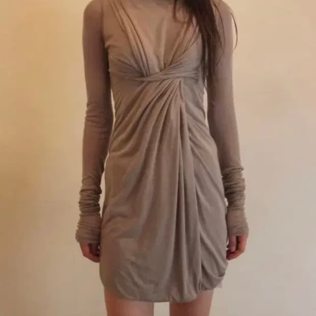 rick owens drape ops 드레이프 원피스