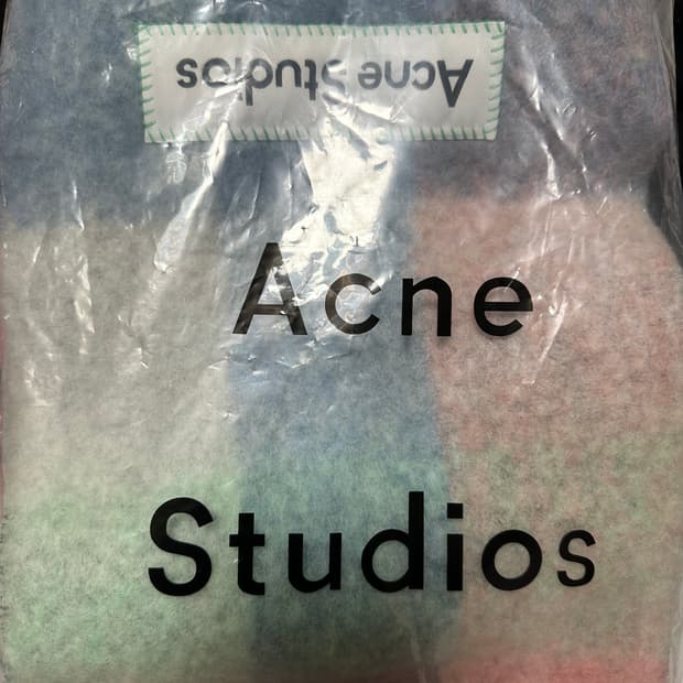 아크네 스튜디오 알파카모헤어울멀티체크남여공용 머플러 정품