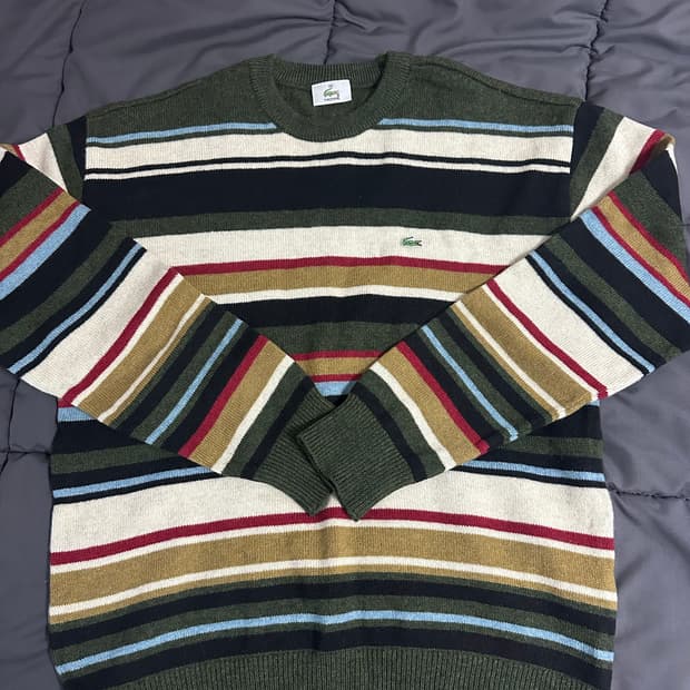 라코스테 스트라이프 니트 100