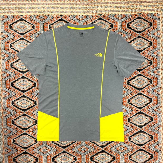 노스페이스 그레이 기능성 반팔티셔츠 남성L