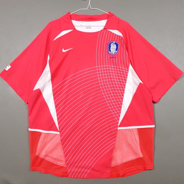 110) 나이키 한국 축구 국대 2002 홈 유니폼 지급용 듀얼레이어