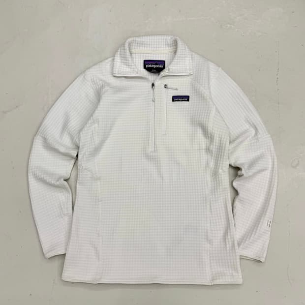 파타고니아 Air zip-neck 에어 하프집업 플리스 신칠라 화이트