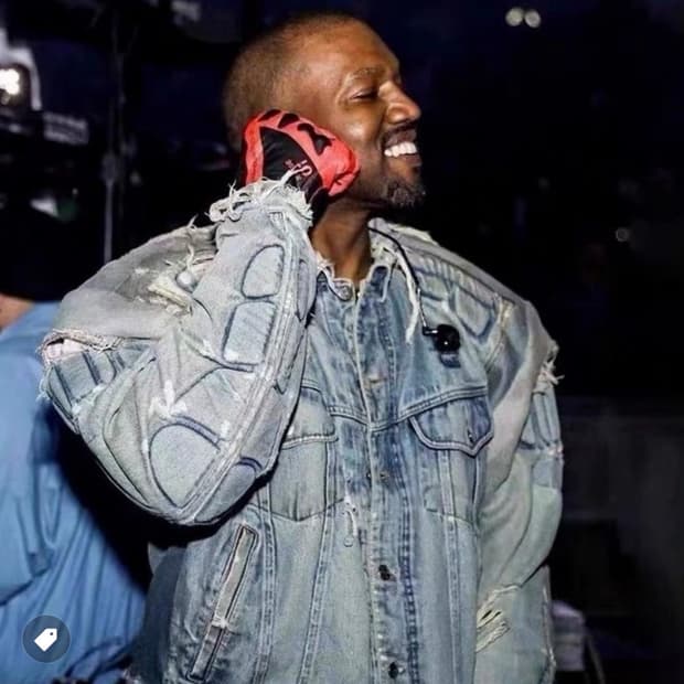 이지갭 발렌시아가 패디드 데님 자켓 연청 usa L