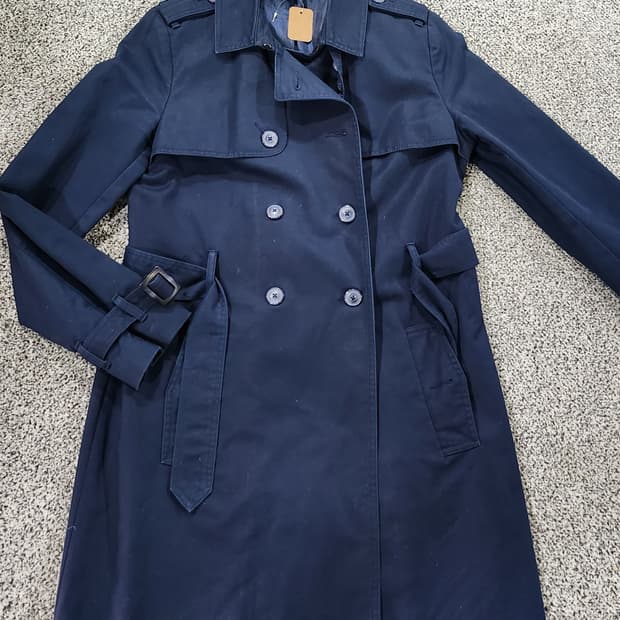 //타미힐피거 네이비 트렌치코트 M