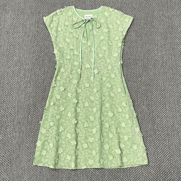 막스마라 플라워 자수 원피스 v0126