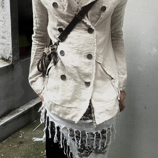 2000s platinum moussy 그런지 버튼 자켓