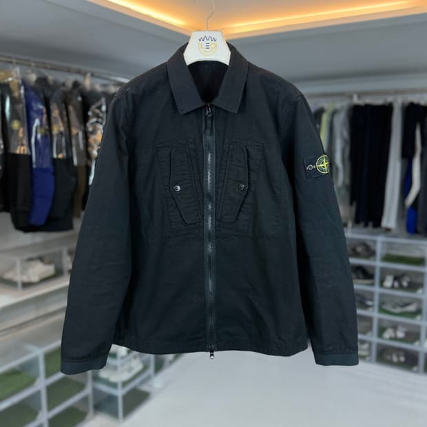 [리오브] 스톤아일랜드 헤비 듀티 립스탑 가먼트 다이드 오버셔츠