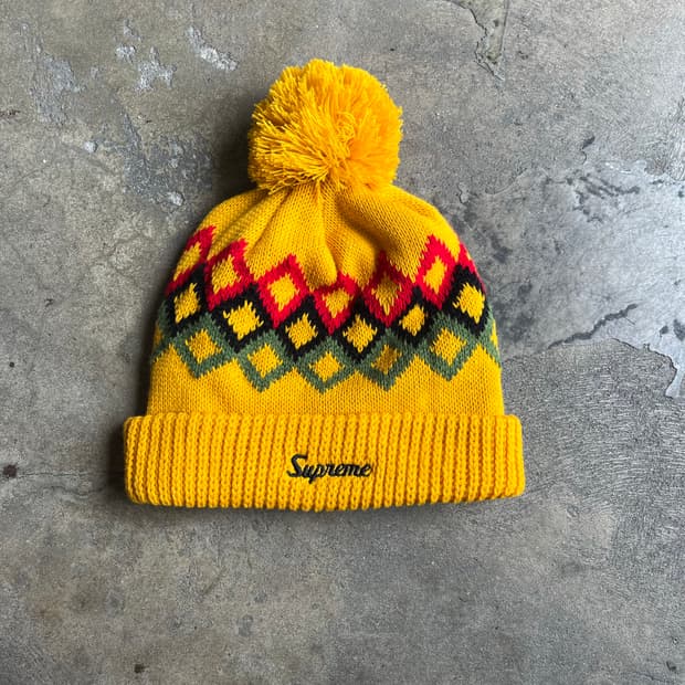 14fw supreme pom pom beanie