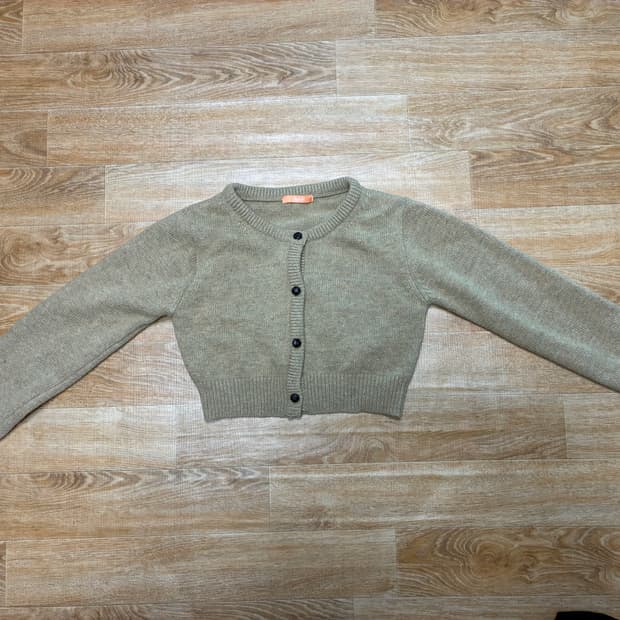 시눈 크롭 가디건