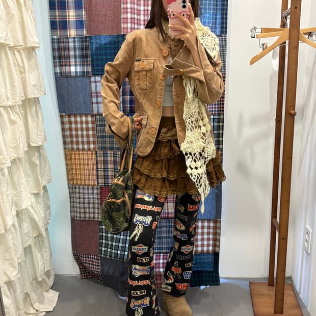 캘빈클라인 코듀로이 포켓 자켓