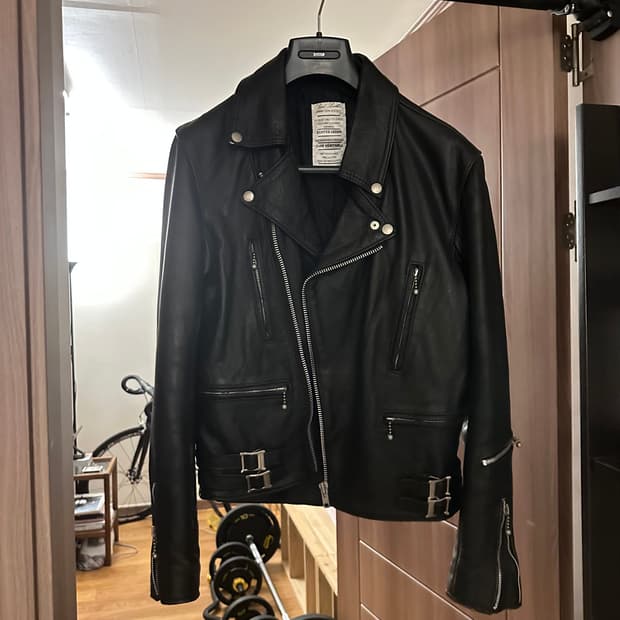 (Made in England)가죽자켓 사이즈 m