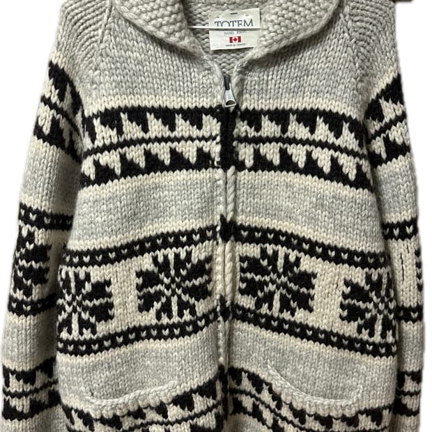 [Made in Canada] 헤비울 코위찬 가디건 (드라이클리닝 완료)