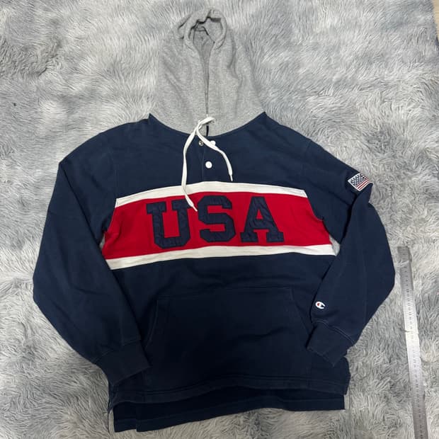 챔피온 usa 반집업 후드티 L사이즈