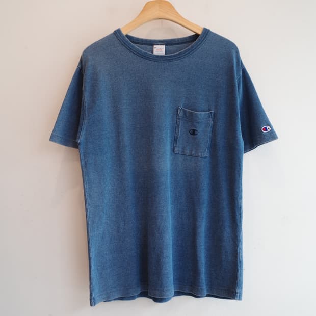 Champion 챔피온 인디고 포켓 티셔츠