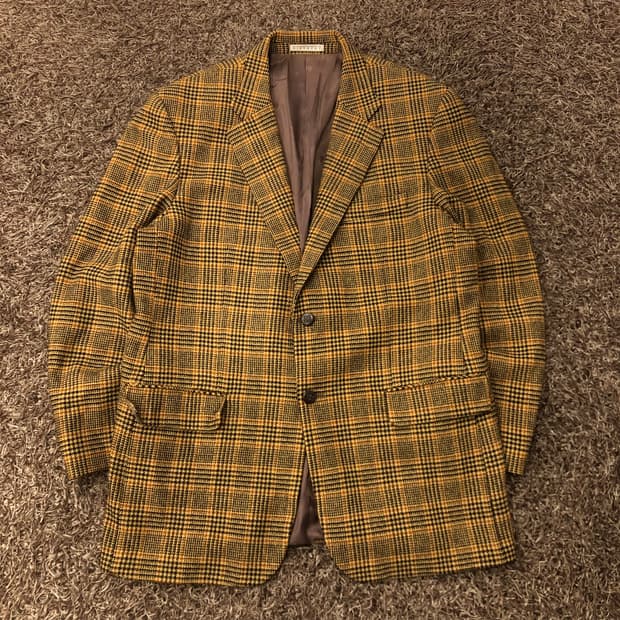 지방시 캐시미어 울 체크 블레이저 자켓