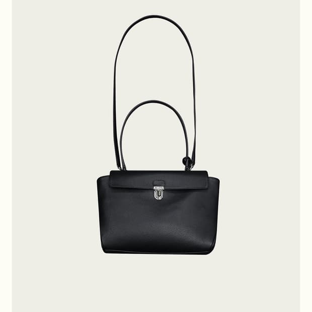 (새상품) 리본빛 말로우백 블랙