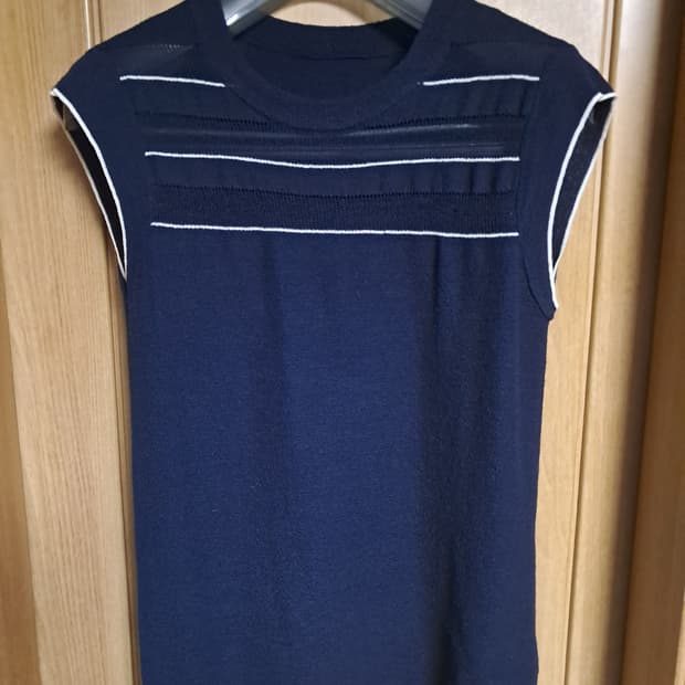 팬텀 골프 여성 민소매 니트티 100