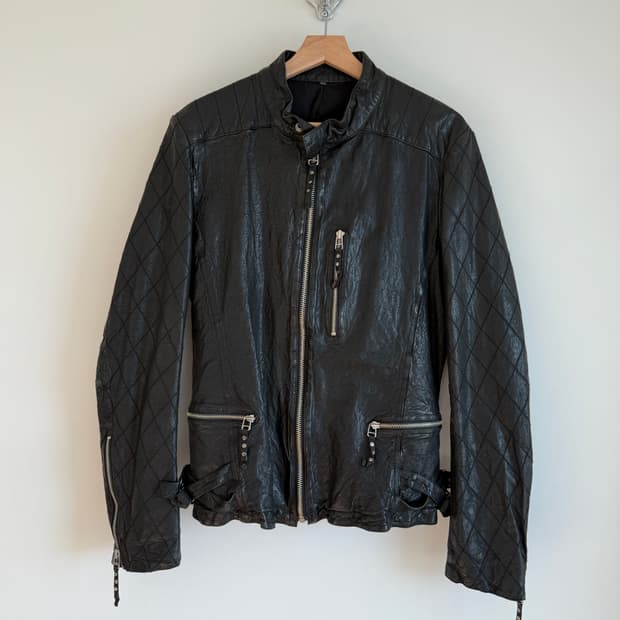 Pre owned 램스킨 레더자켓