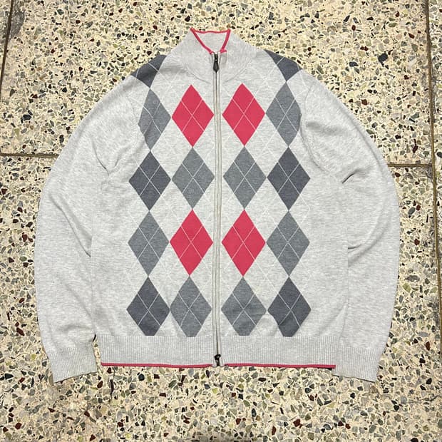 브룩스 브라더스(Brooks Brothers) 아가일 패턴 투웨이 니트