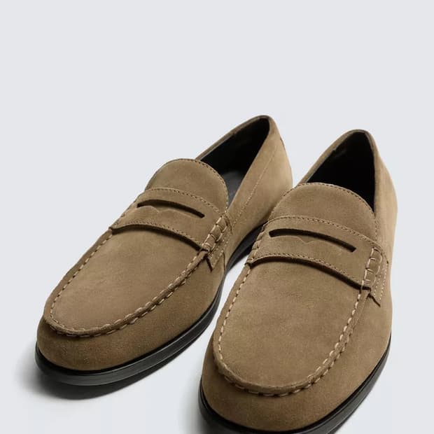 자라 브라운 페니 로퍼 