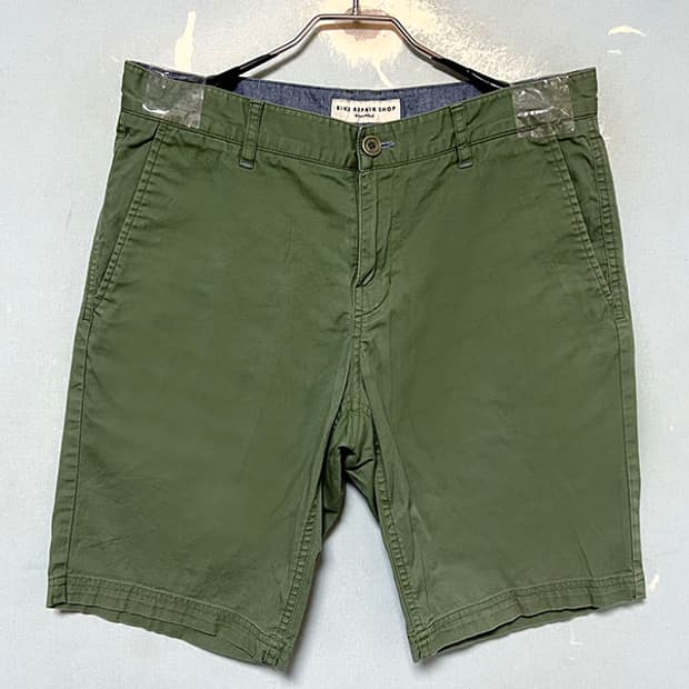 빈폴 남자 면 반바지 스판좋음 캐주얼 솔리드 카키색 시원한 M 31