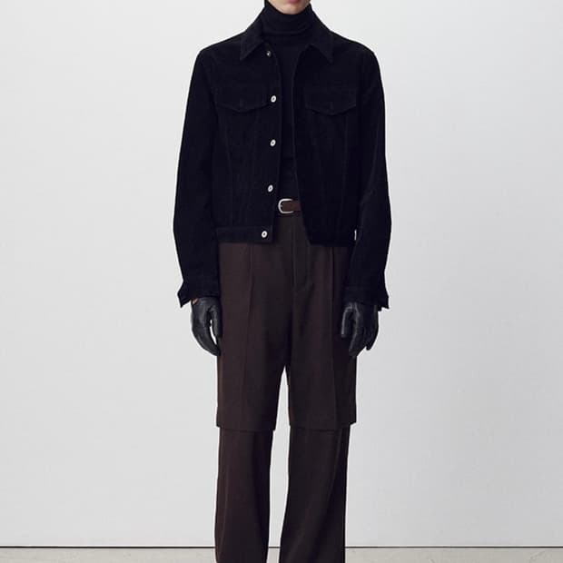 토니웩 벨벳 데님 트러커 자켓 M