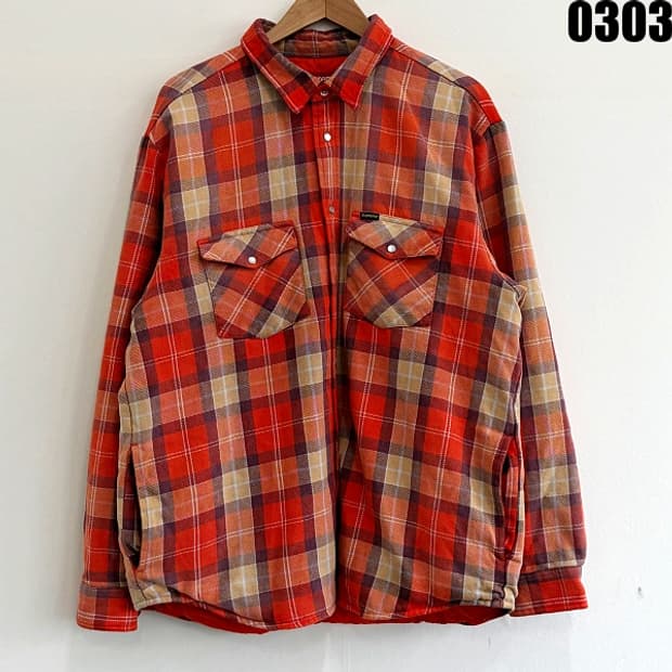 슈프림 Supreme 체크 패디드 셔츠 자켓 XL 0303