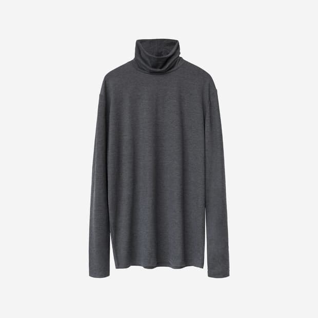 [2] 폴리테루 터틀넥 차콜