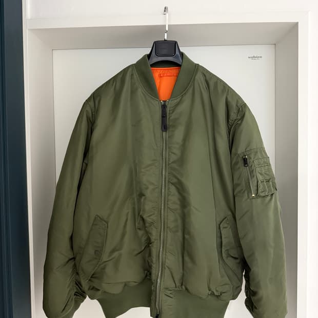 [5L] 재팬핏 알파인더스트리 ma-1 빈티지 세이지 그린