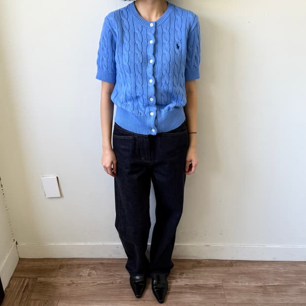 폴로랄프로렌 숏 슬리브 가디건