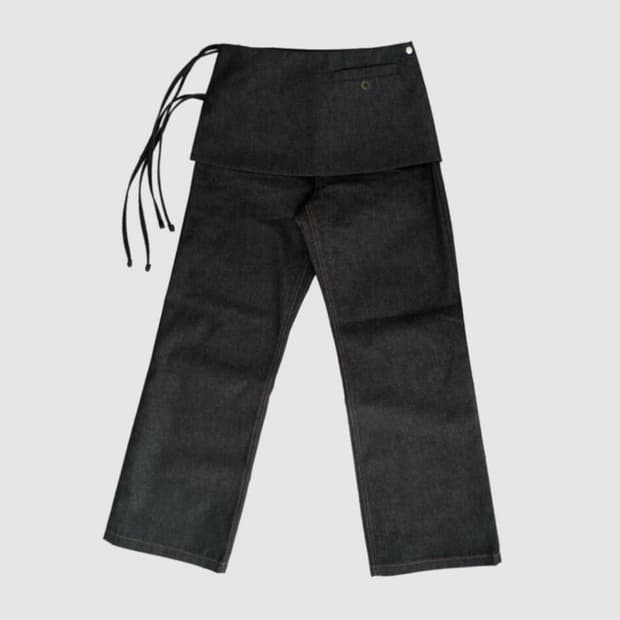 인앤양인하모니 데님 스커트 팬츠 