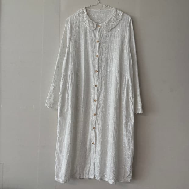 자수 원피스 아우터 모리~